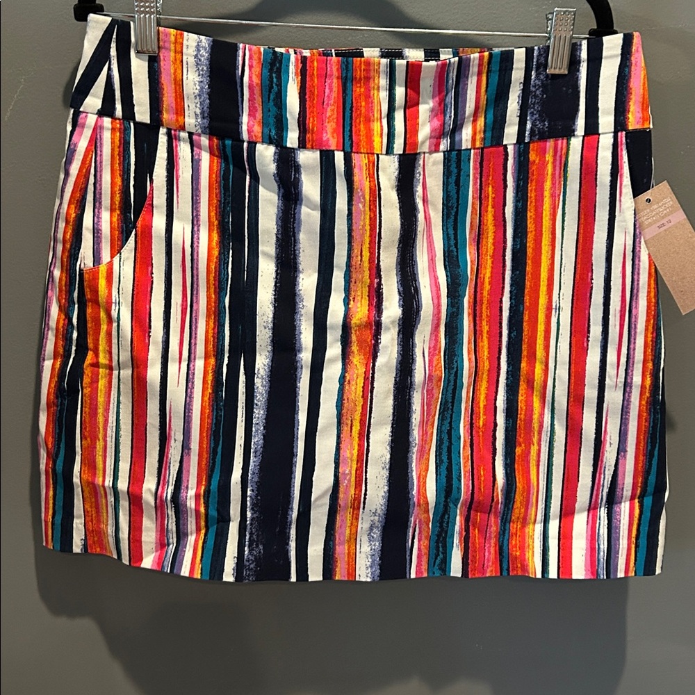 Colorful Striped Women's Skort